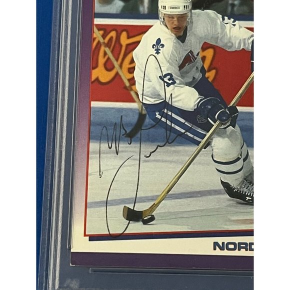 MATS SUNDIN SIGNED 1990-91 Score RC BECKETT PSA/DNA NORDIQUES AUTO - Picture 2 of 7